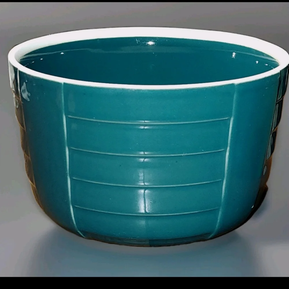 MCM Hall China x Hotpoint Refrigerator Bowl Dark Teal 6